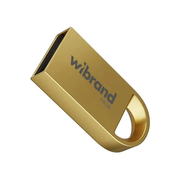 Флеш-память USB Wibrand Lynx 16 ГБ USB 2.0 металлическая моноблок золотая - Фото 1 Флеш-память USB Wibrand Lynx 16 ГБ USB 2.0 металлическая моноблок золотая - изображение 1