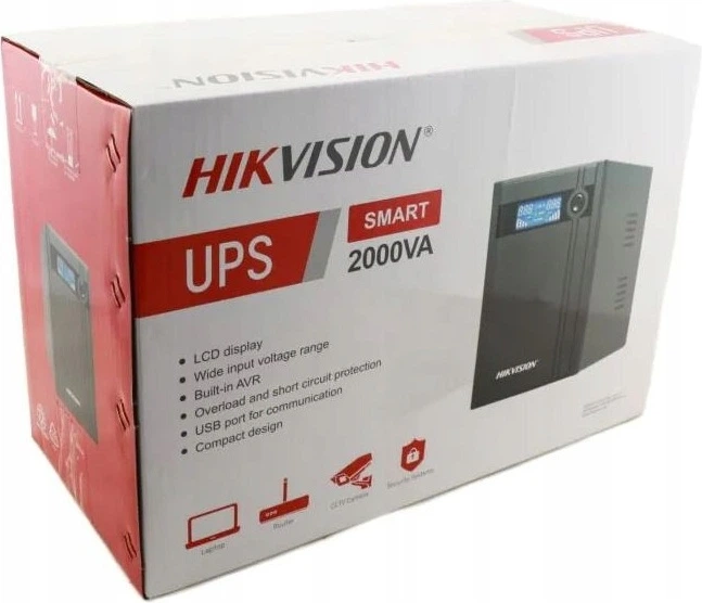 ДБЖ Hikvision DS-UPS2000/GER 1200Вт/2000ВА (314001188) - зображення 4