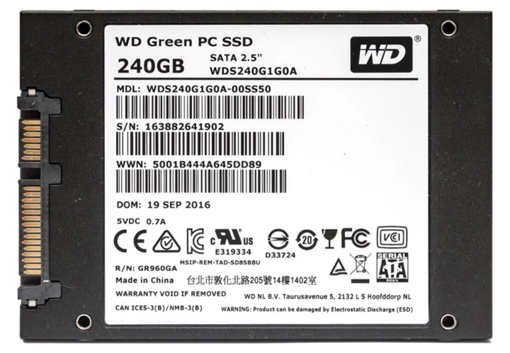 Накопичувач SSD 2.5 Sata3 WD GREEN 240Gb - Б/В - зображення 2