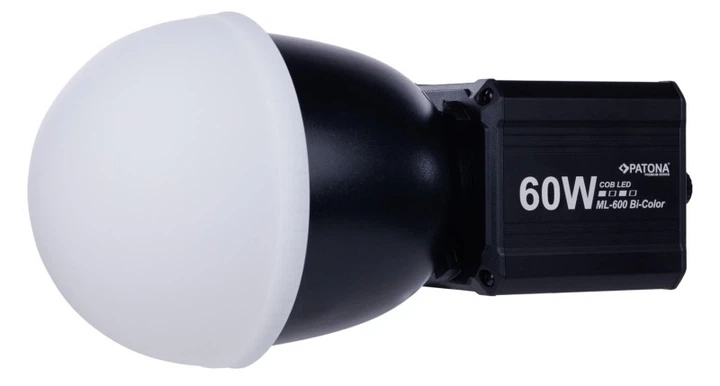 Компактне світлодіодне світло PATONA Premium ML-600 COB Bi-Color 60W USB-C PD Mini Bowens (4055655253437) - Фото 7 Компактне світлодіодне світло PATONA Premium ML-600 COB Bi-Color 60W USB-C PD Mini Bowens (4055655253437) - зображення 7