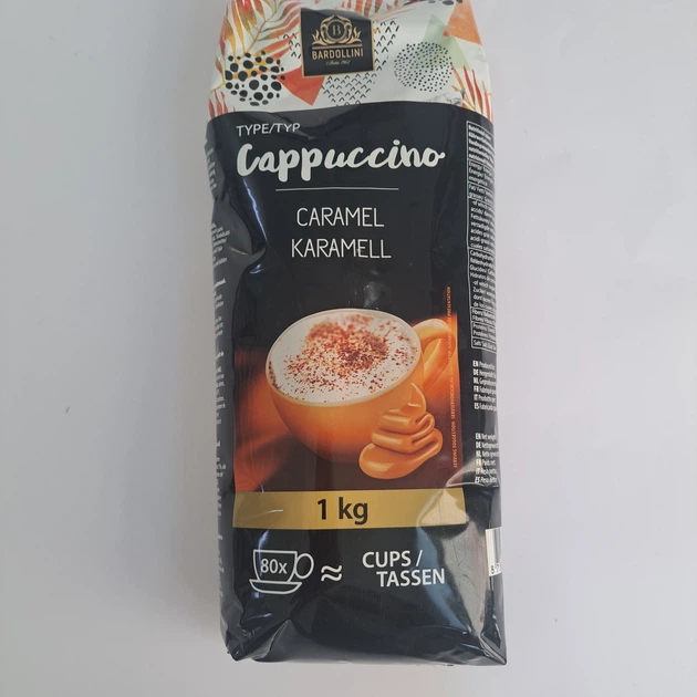 Капучино Bardollini Caramel зі смаком карамелі 1кг (8718868063403) - Фото 1 Капучино Bardollini Caramel зі смаком карамелі 1кг (8718868063403) - изображение 1