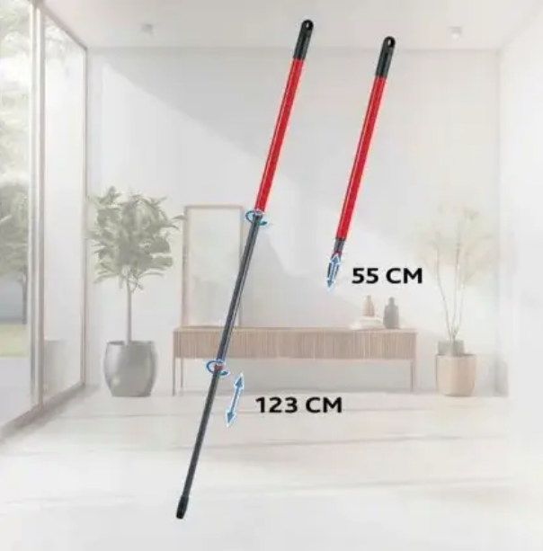 Набор для уборки Vileda TURBO H2PrO 178332 — ведро и швабра, отдельные резервуары для чистой и грязной воды, чистая вода при каждом полоскании, легкий отжим, микрофибра - изображение 6