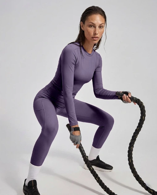 Женский спортивный лонгслив Nordvik Pro-Fit Dry Run Фиолетовый 2XL - изображение 3