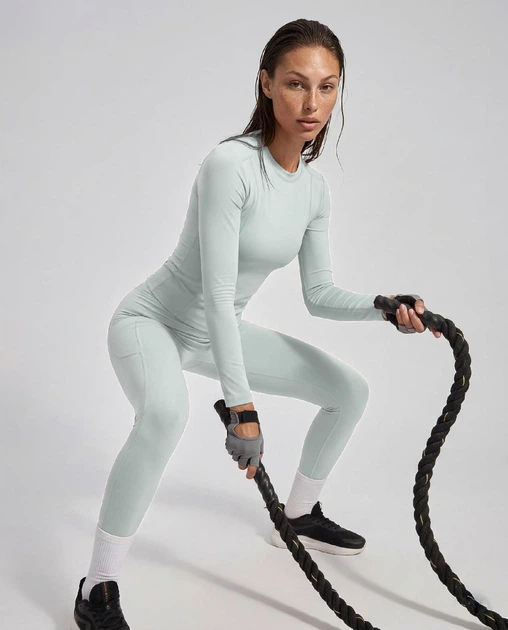 Женский спортивный лонгслив Nordvik Pro-Fit Dry Run Мятный XL - изображение 3