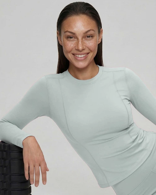Женский спортивный лонгслив Nordvik Pro-Fit Dry Run Мятный XL - изображение 6
