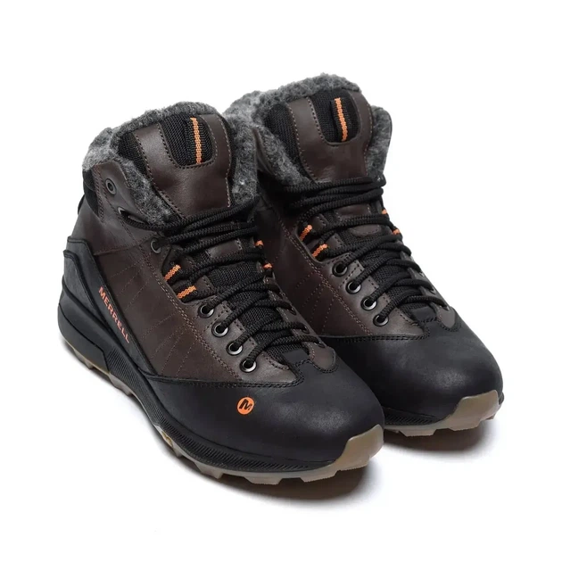 Зимові шкіряні кросівки, спортивні черевики Merrell Intercept Brown 45 - зображення 7
