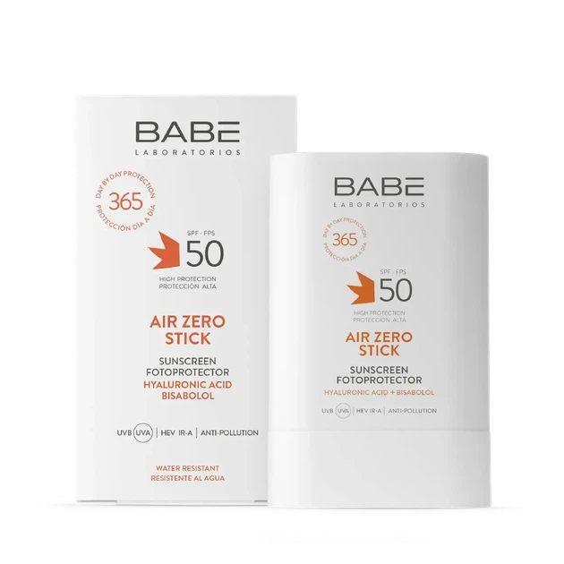 Сонцезахисний стік для обличчя BABE Laboratorios SPF 50 з невидимим ZERO‑фінішем, 30 г - Фото 1 Сонцезахисний стік для обличчя BABE Laboratorios SPF 50 з невидимим ZERO‑фінішем, 30 г - зображення 1