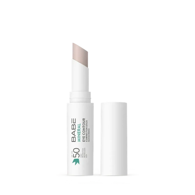 Мінеральний сонцезахисний стік‑коректор для контуру очей BABE Laboratorios SPF 50 з фізичними фільтрами, 4 г - Фото 1 Мінеральний сонцезахисний стік‑коректор для контуру очей BABE Laboratorios SPF 50 з фізичними фільтрами, 4 г - зображення 1