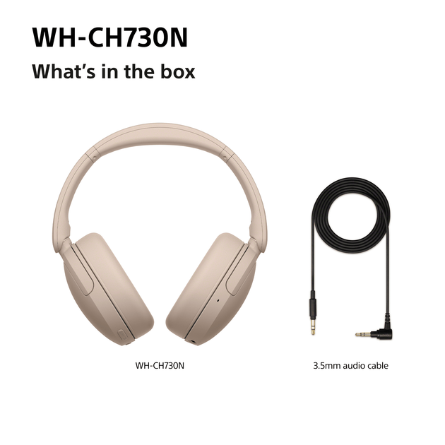 Навушники Sony WH-CH730N Beige (4548736181779) - зображення 6