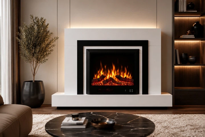 Электрический камин Fireplace Craftsman Tokado White 1500 Вт с порталом, звук потрескивания дров (10080122) - Фото 1 Электрический камин Fireplace Craftsman Tokado White 1500 Вт с порталом, звук потрескивания дров (10080122) - изображение 1