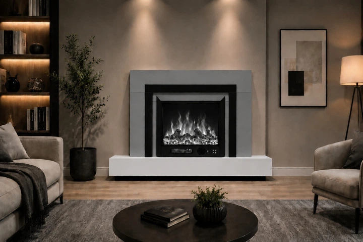 Электрический камин Fireplace Craftsman Tokado Gray 1500 Вт с порталом, звук потрескивания дров (10080121) - изображение 9