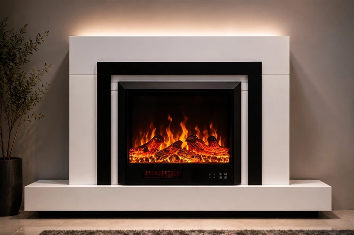 Электрический камин Fireplace Craftsman Tokado White 1500 Вт с порталом, звук потрескивания дров (10080122) - Фото 9 Электрический камин Fireplace Craftsman Tokado White 1500 Вт с порталом, звук потрескивания дров (10080122) - изображение 9