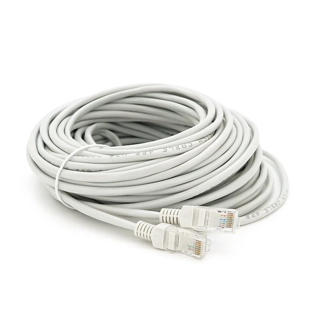Патч-корд литой Ritar YG131 CCA, UTP, RJ-45, Cat.5e, 20 м, серый - Фото 1 Патч-корд литой Ritar YG131 CCA, UTP, RJ-45, Cat.5e, 20 м, серый - изображение 1
