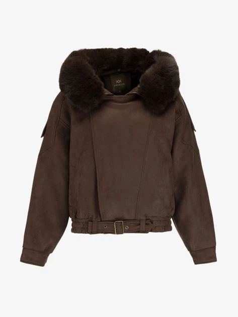 Куртка однотонна жіноча GENUA G01116-0041 L Коричневий shop (2000999601811) - Фото 1 Куртка однотонна жіноча GENUA G01116-0041 L Коричневий shop (2000999601811) - зображення 1