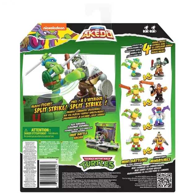 Игровой набор Akedo TMNT Набор для поединка Микеланджело и Бибоп (123221) - Фото 3 Игровой набор Akedo TMNT Набор для поединка Микеланджело и Бибоп (123221) - изображение 3