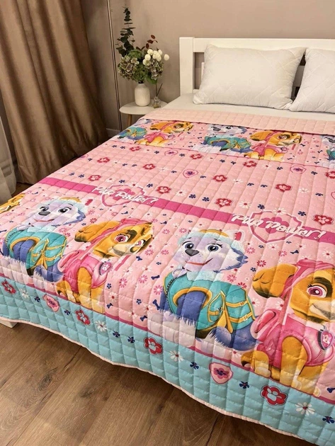 Детское стёганое покрывало из хлопка 150×210 см, Щенячий патруль - Фото 1 Детское стёганое покрывало из хлопка 150×210 см, Щенячий патруль - изображение 1