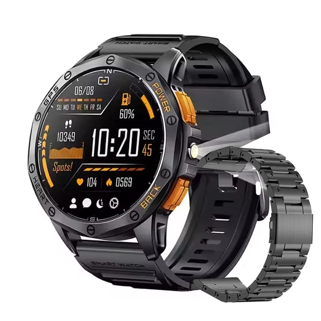 Розумний годинник Modfit Pathfinder GPS Compass Black Steel AMOLED з ремінцем у комплекті - Фото 1 Розумний годинник Modfit Pathfinder GPS Compass Black Steel AMOLED з ремінцем у комплекті - зображення 1