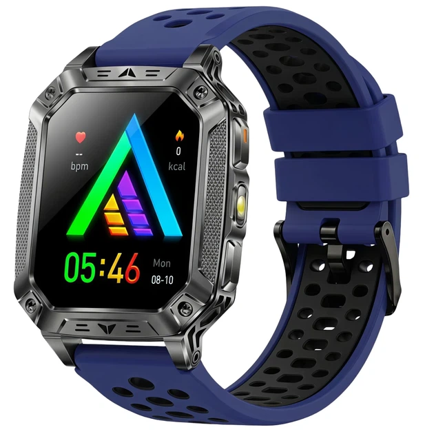Смарт-часы UWatch Formula K+ Sport Blue с 3 ремешками, мужские - Фото 1 Смарт-часы UWatch Formula K+ Sport Blue с 3 ремешками, мужские - изображение 1
