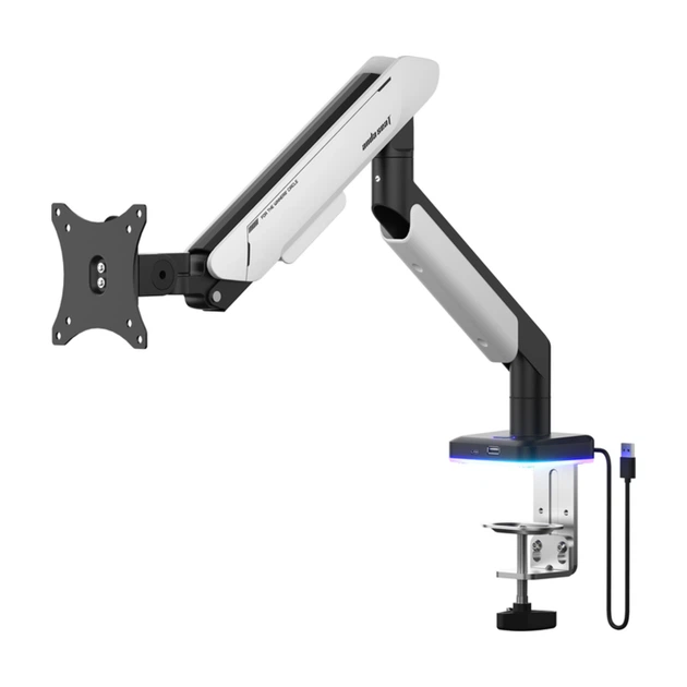 Крепление для монитора Anda Seat Stealth PRO II RGB 17''-42'' White (AD-W-A9X-1S-BW) - изображение 2