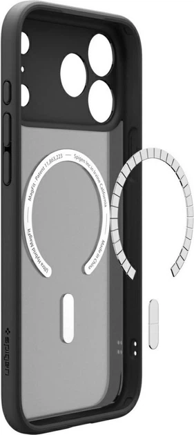 Панель Spigen Ultra Hybrid MagSafe Case для Apple iPhone 18 Pro Max/17 Pro Max Black-Orange (ACS12125) - зображення 12