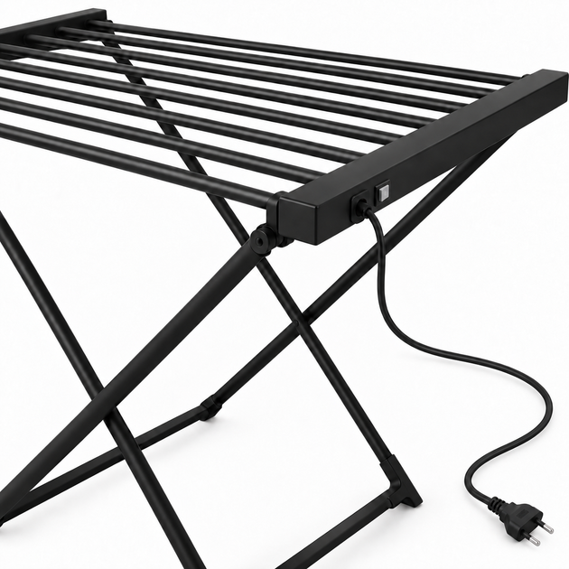 Електросушарка для білизни ZERIX Comfort EDC-5293-BLACK 120 Вт чорна ZX6217 - Фото 3 Електросушарка для білизни ZERIX Comfort EDC-5293-BLACK 120 Вт чорна ZX6217 - зображення 3