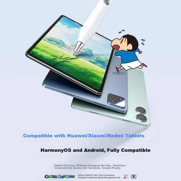 Baseus Crayon Shin-chan Edition, совместимый со стилусами Huawei, Xiaomi Touch Pen, планшетами, сенсорными стилусами, M-Pencil 3-го поколения, емкостными стилусами, универсальным стилусом для Redmi MatePad 11.5S. - изображение 5