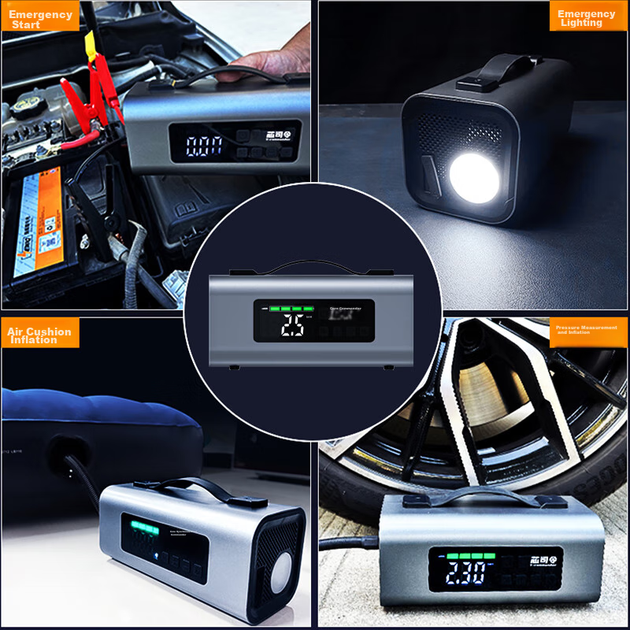 Xinsiling 3C Certified Emergency Jump Starter Air Pump All-In Car Portable Battery Booster Device Outdoor Rescue Device - изображение 5