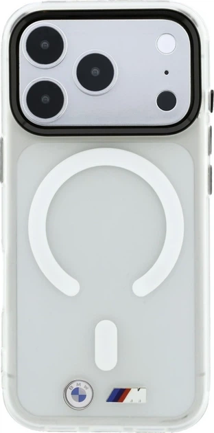 Etui na smartfon Apple iPhone 18 Pro/17 Pro BMW M IML Frosted Metal Logo & Trims MagSafe Transparent (BMHMP18L26HTFMILH) - obraz 2