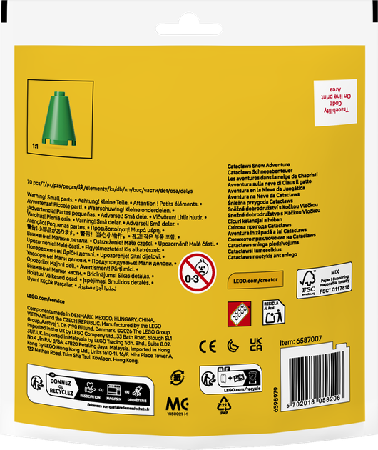 Zestaw klocków LEGO Creator Śnieżna przygoda Cataclaws 70 elementów (30718) - Zdjęcie 7 Zestaw klocków LEGO Creator Śnieżna przygoda Cataclaws 70 elementów (30718) - obraz 7