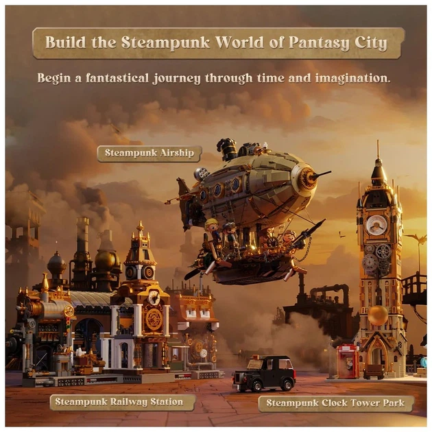 Конструктор Pantasy Original Дирижабль Steampunk (85021) - изображение 6
