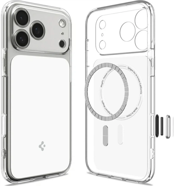 Панель Spigen Ultra Hybrid "T" Mag MagSafe для Apple iPhone 18 Pro/17 Pro White (ACS12169) - Фото 2 Панель Spigen Ultra Hybrid "T" Mag MagSafe для Apple iPhone 18 Pro/17 Pro White (ACS12169) - зображення 2