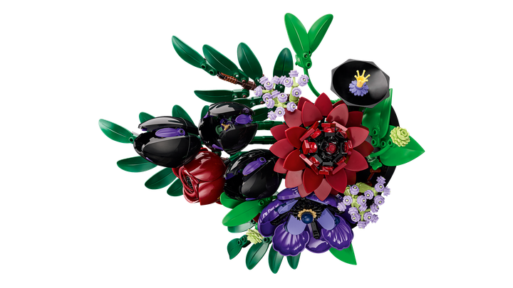 Zestaw klocków LEGO Botanicals Kompozycja z ciemnych kwiatów 562 elementy (11513) - obraz 4