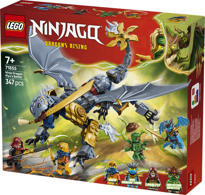Конструктор LEGO Ninjago Битва дракона Рию 347 элемента (71855) - изображение 2