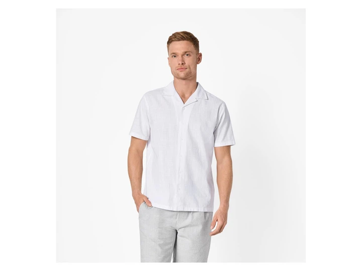 Сорочка з коротким рукавом для чоловіка Livergy by Esmara men 506560 L білий - Фото 2 Сорочка з коротким рукавом для чоловіка Livergy by Esmara men 506560 L білий - зображення 2