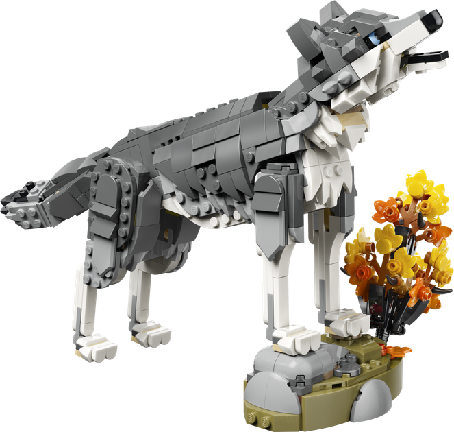 Конструктор LEGO Creator Лесные животные: Серый волк 657 элемента (31393) - Фото 5 Конструктор LEGO Creator Лесные животные: Серый волк 657 элемента (31393) - изображение 5