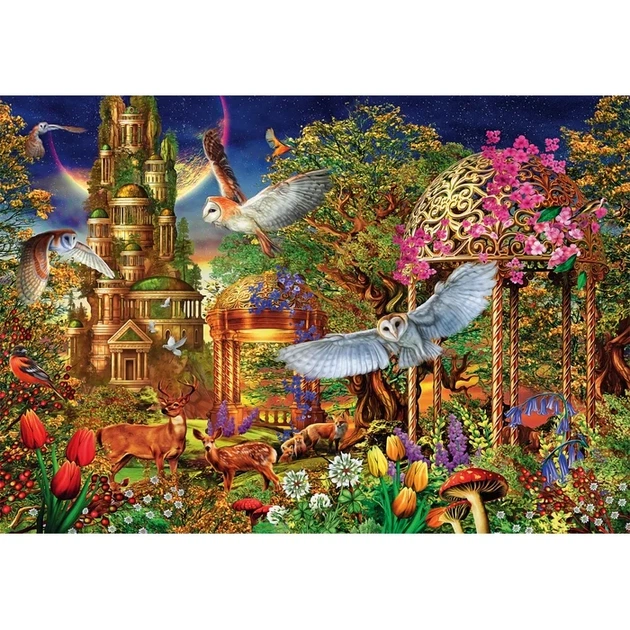 Puzzle Clementoni High Quality Collection Woodland Fantasy Garden 1500 elementów (31741) (8005125317417) - Zdjęcie 2 Puzzle Clementoni High Quality Collection Woodland Fantasy Garden 1500 elementów (31741) (8005125317417) - obraz 2