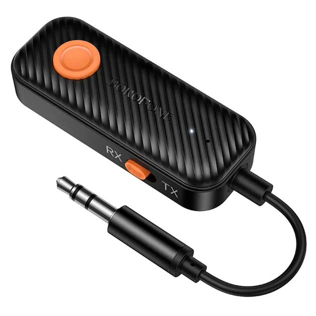 Ресивер Bluetooth 5.4 3.5мм аккумулятор 140mAh Borofone BC62 Walker черный - изображение 3
