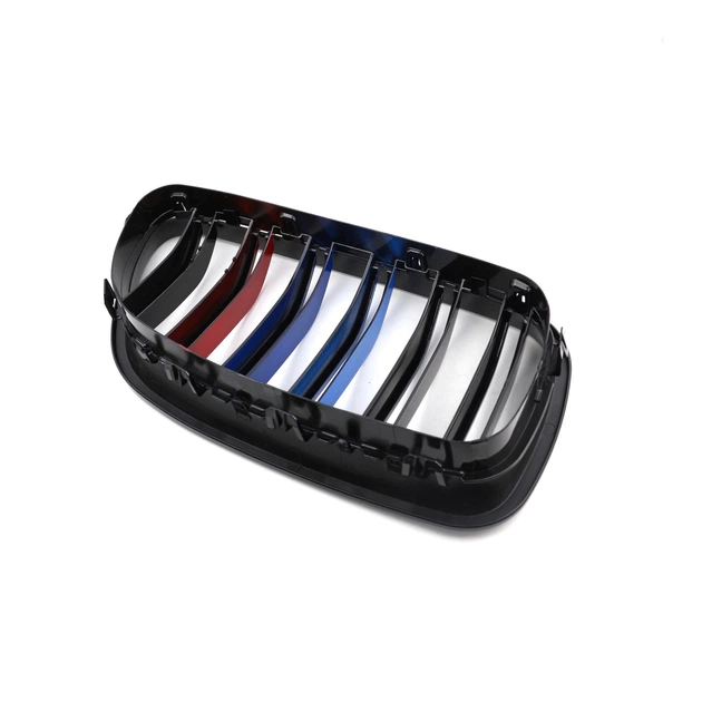 Ніздрі решітки радіатора переднього бампера BMW 5 series F10/F11/F18 2010-2017 Black 2BAR colour - Фото 3 Ніздрі решітки радіатора переднього бампера BMW 5 series F10/F11/F18 2010-2017 Black 2BAR colour - зображення 3