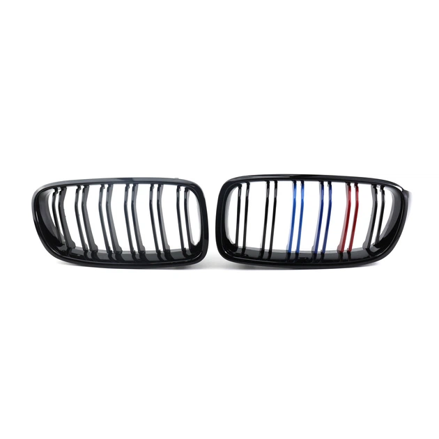 Ніздрі решітки радіатора переднього бампера BMW 3 series F30/F35/F31 2011-2019 Black 2BAR colour - Фото 2 Ніздрі решітки радіатора переднього бампера BMW 3 series F30/F35/F31 2011-2019 Black 2BAR colour - зображення 2