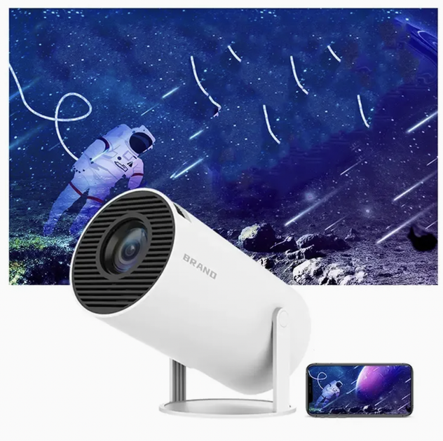 Проектор домашний кинотеатр для фільмів з підтримкою 4K, Wi-Fi 6, Bluetooth 5.0 відеопроектор для дому - зображення 7