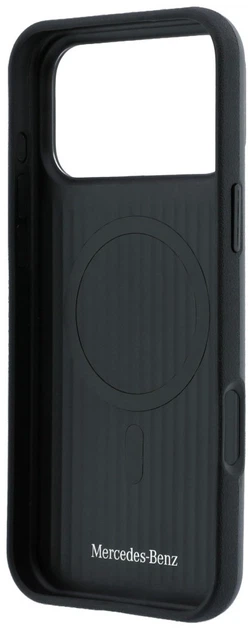 Чохол для смартфона Apple iPhone 17 Pro Max / 18 Pro Max Mercedes Leather Semi Wrap with Iconic Line MagSafe Anthracite (Mer008908) - зображення 7