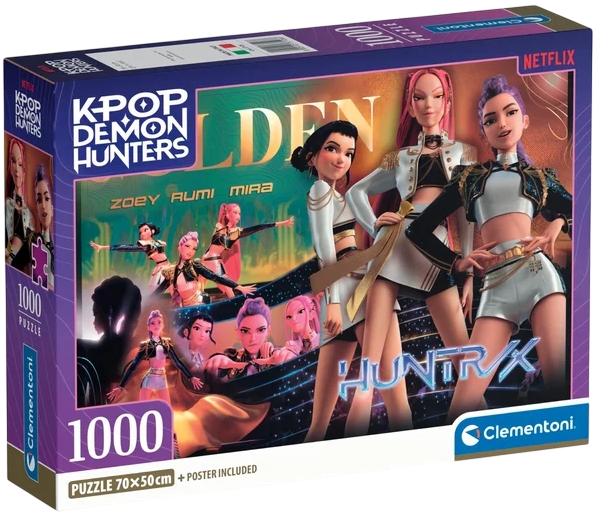 Puzzle Clementoni K-Pop Demon Hunters 1000 elementów (37126) (8005125371266) - Zdjęcie 1 Puzzle Clementoni K-Pop Demon Hunters 1000 elementów (37126) (8005125371266) - obraz 1