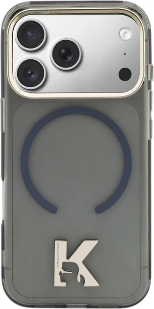 Etui na smartfon Apple iPhone 18 Pro Max/17 Pro Max Karl Lagerfeld IML K Head Black (KLHMP18X5HTMKHDK) - obraz 2