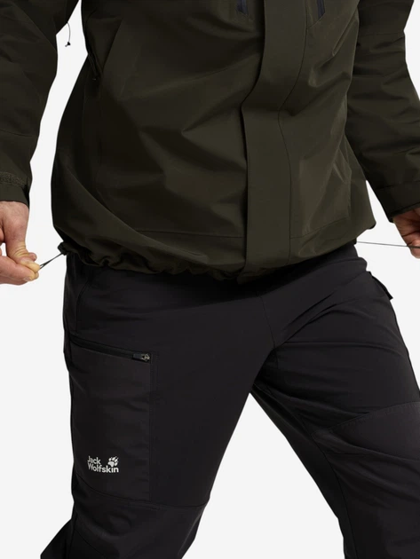 Спортивная ветровка мужская Jack Wolfskin Jasper Pro 2L Jkt M A66294_E0205 XL Темно-серая (4064886755047) - Фото 6 Спортивная ветровка мужская Jack Wolfskin Jasper Pro 2L Jkt M A66294_E0205 XL Темно-серая (4064886755047) - изображение 6