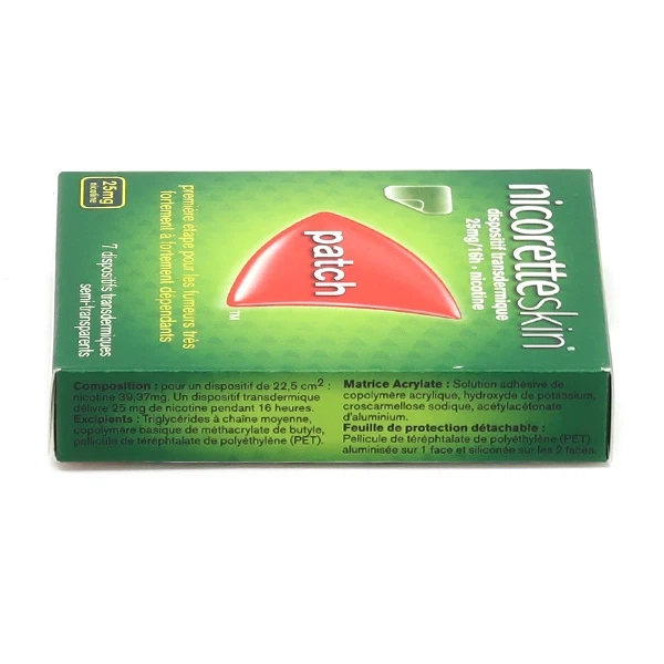Nicorette InvisiPatch 25 мг/16 часов 7 шт. Полупрозрачный трансдермальный никотиновый пластырь Никоретт для облегчения никотиновой зависимости и симптомов отмены - изображение 4