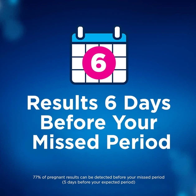 Clearblue Early Detection Pregnancy Test 1 шт Ультраранній тест на вагітність Клірблу для визначення гормону ХГЛ до 6 днів до затримки - зображення 9