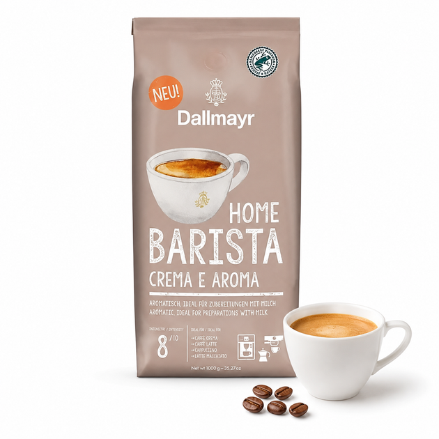 Кофе в зернах Dallmayr Home Barista Crema e Aroma 1кг - Фото 3 Кофе в зернах Dallmayr Home Barista Crema e Aroma 1кг - изображение 3