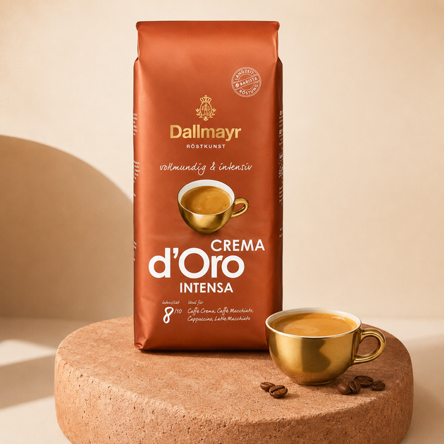 Кофе в зернах Dallmayr Dallmayr Crema D'oro Intensa 1кг - Фото 3 Кофе в зернах Dallmayr Dallmayr Crema D'oro Intensa 1кг - изображение 3