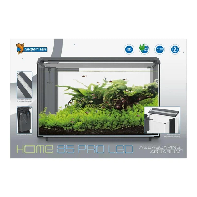 Акваріумний набір SuperFish Home ProLED 85 Black (A4051645) - зображення 2