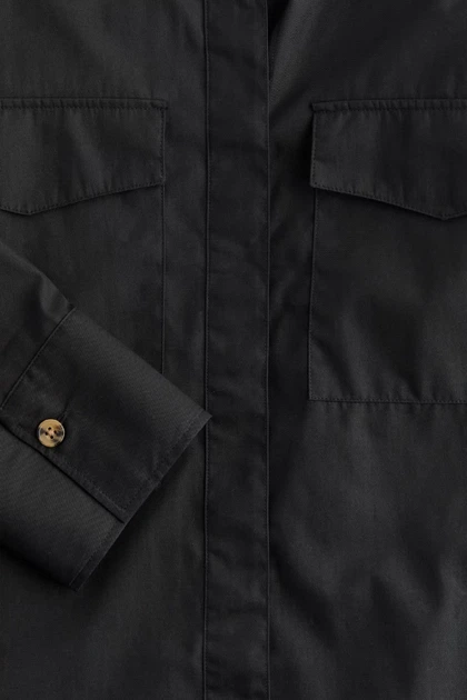 Сорочка жіноча H&M 061241170_black XS Чорна (6666000381903) - изображение 5